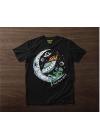 Тениска унисекс Madcolors Collection - Alien Need More Coffee 